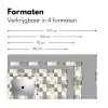Patroon - Dambord - Houtnerf Muismat XXL klein 681 -sfeer5