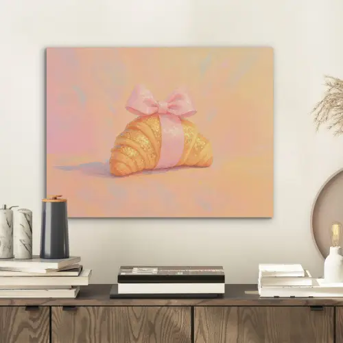 Croissant - Strik - Roze PET vilt klein -sfeer1