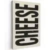 Kaas - Decoratie - Beige - Cheese Tuinposter op houten frame 2 cm dik klein -3d