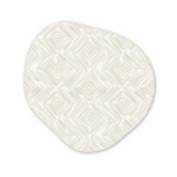 Abstract - Ruiten - Beige Wandcirkel Organisch Forex 3mm klein 629 -3d