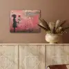 Graffiti - Meisje - Roze - Street art - Roos - Banksy PET vilt klein -sfeer4