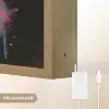 Panda - Graffiti - Dieren - Zwart - Kleuren Light Box met batterij (Wandlamp) middel -USP_websiteoplaadbaarNL