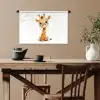 Giraf - Baby dier - Wilde dieren Wandkleed katoen klein -sfeer6