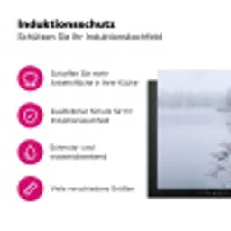 Riet - Bevroren - Winter - Natuur Inductie beschermer vinyl 3mm klein -zzzzzzz-lf-ups