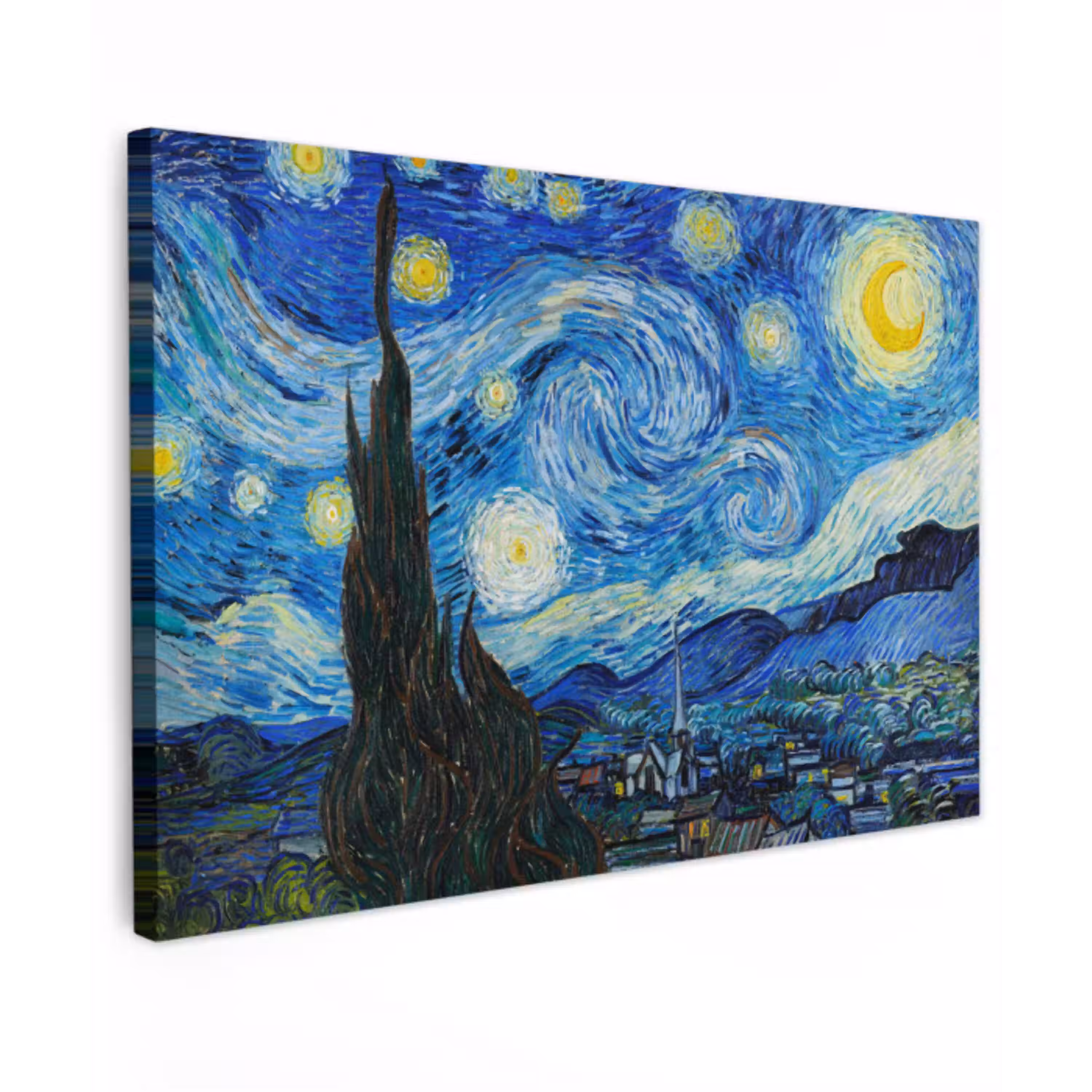 De sterrennacht - Vincent van Gogh canvas 2cm klein -z3d