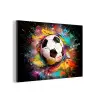 Voetbal - Verf - Kleuren - Zwart - Wit aluminium wit klein -3d