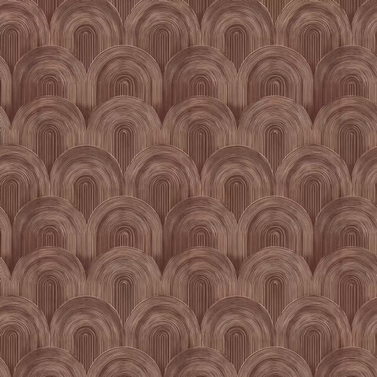 Behang - Ritmisch - Effect - Bruin