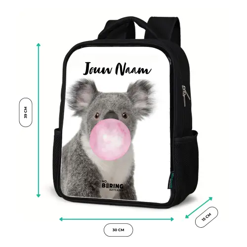 Kauwgom koala Rugzak - Zwart middel -productfoto_formaten