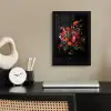 Bloemen - Boeket - Sierlijk fotolijst zwart zonder passe partout klein -sfeer1