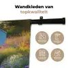 Tuinhuisje - Blauw - Bloemen Wandkleed katoen klein -sfeer2