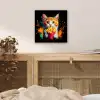 Kat - Eten - Patat - Graffiti - Abstract aluminium wit klein -sfeer3