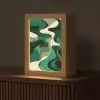 Abstract - Camouflage - Groen Light Box met kabel (Tafellamp) klein -z3d_website