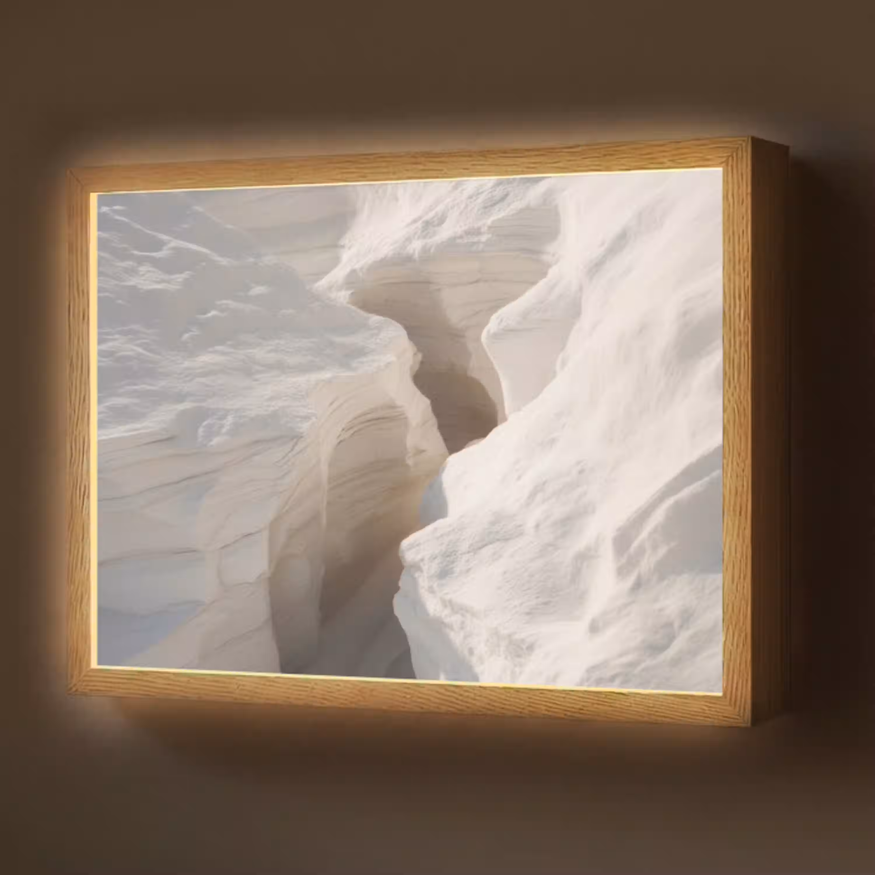 Kloof - Wit - Sneeuw Light Box met batterij (Wandlamp) middel -z3d_website