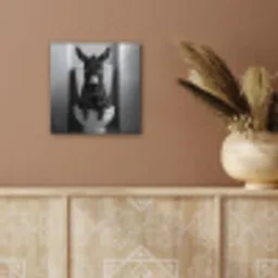 Ezel - Telefoon - Toilet - Zwart - Wit aluminium wit klein -sfeer4