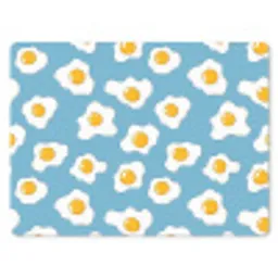 Eieren - Dooiers - Blauw muismat rubber klein 262 -3d