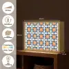 Traditioneel - Tegel - Oranje Light Box met batterij (Wandlamp) middel 907 -USP_websiteoverzichtNL