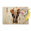 Olifant - Slurf - Mozaïek - Abstract Placemat vinyl groot -zzzproduct_Kitchenyeah-website