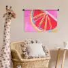 Grapefruit - Geschilderd - Roze - Strepen Wandkleed katoen klein -wsfeer5_kind