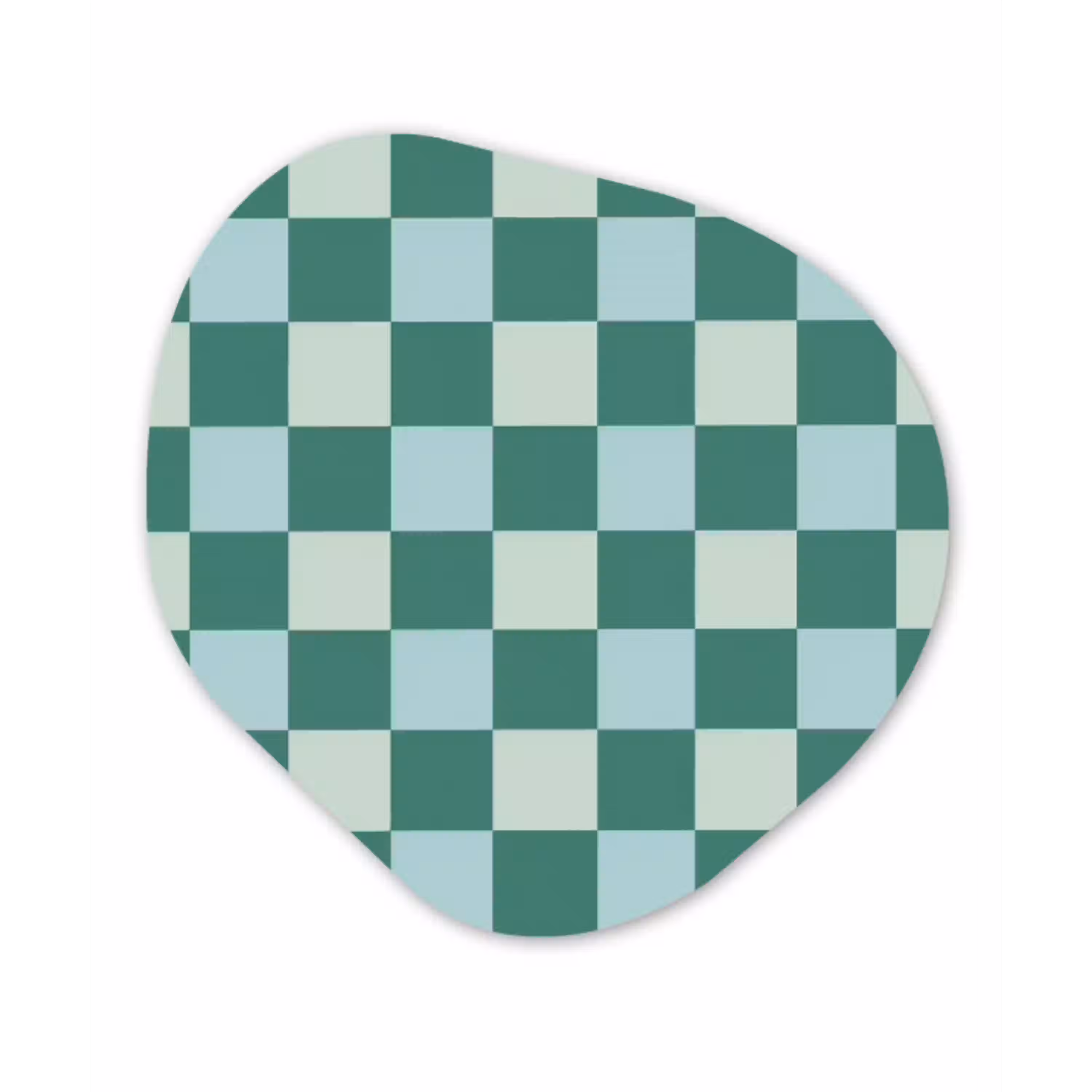 Schaak - Klassiek - Groen Wandcirkel Organisch Forex 3mm klein 629 -3d