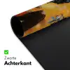 Vrouw - Ogen - Penseelstreken - Geel Muismat XXL klein -sfeer2