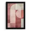 Figuren - Abstract - Roze fotolijst zwart zonder passe partout klein -3d