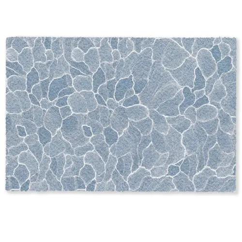 Abstract - Blauw - Bladeren Deurmat klein -zkaufland3d