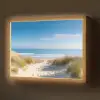 Strand - Zee - Duin - Zand - Zomer Light Box met batterij (Wandlamp) middel -z3d_website