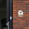 Geschilderd - Modern Naambord Huisje klein -sfeer2