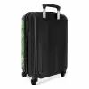 Palm diverse bladeren patroon groen NBS - Handbagage koffer - Volwassenen Unisex middel -achterkant