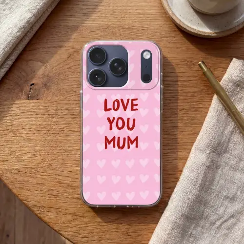 Love - Quote - Moeder - Rood Telefoonhoesje iPhone 17 Pro klein -sfeer1