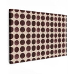 Stippen - Patroon - Bruin Tuinposter op houten frame 2 cm dik klein 845 -3d