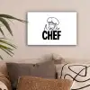 Keuken - Koken - Bakken - Chef - Master Chef - Kok - Tekst canvas 2cm klein -sfeer1