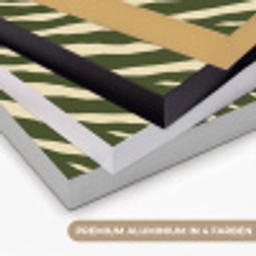 Zebra - Patroon - Groen Textielframe zwart klein 947 -USP_kleurenDE