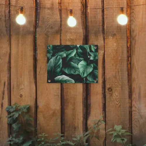 Jungle - Bladeren - Tropisch - Planten - Natuur tuinposter los doek klein -sfeer1