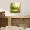 Konijn - Zonlicht - Bos aluminium wit klein -sfeer3