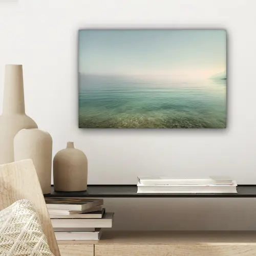 Zee - Horizon - Blauw - Mist canvas 2cm klein -sfeer6