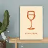 Wijn - Zomer - Quote - Oranje canvas 2cm klein -sfeer4