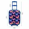 Kleurrijke vlinders in roze en blauw Kinderkoffer - Blauw klein -productfoto_formaten