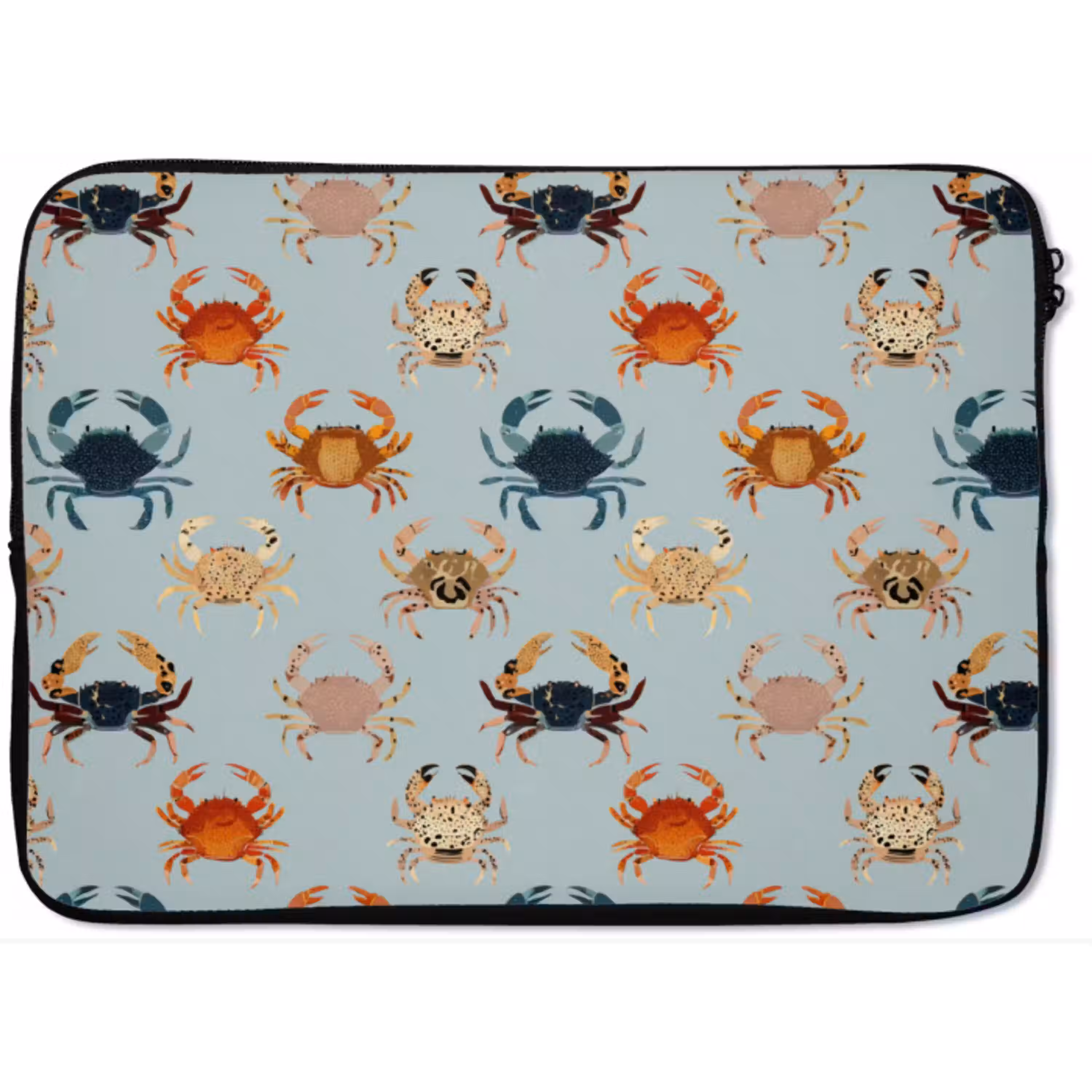 Krabben - Speels - Kleurrijk laptophoes neopreen klein 279 -zkaufland3dotto