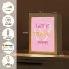 Mama - Quote - Hart - Roze Light Box met kabel (Tafellamp) klein -USP_NL