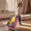 Giraf en olifant bij beekje in de Jungle Kinderkoffer - Roze klein -sfeer1