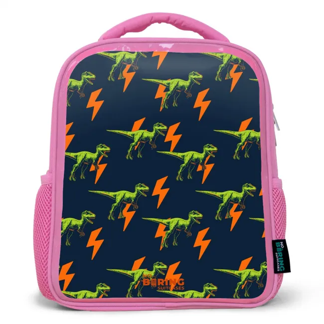 Bliksemsnelle raptors Kinderrugzak - Roze middel -3d