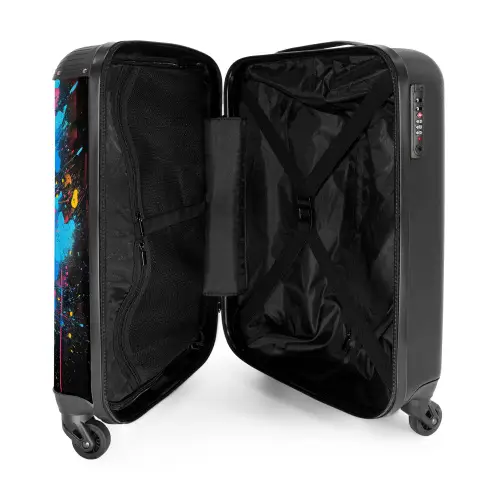 Graffiti tennis racket met bal NBS - Handbagage koffer - Kinderen Unisex middel -binnenkant