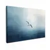 Meeuw - Wit - Zee - Mistig canvas 2cm klein -z3d