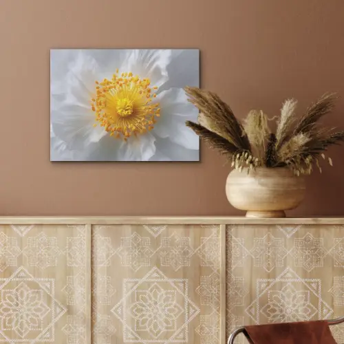 Wit - Bloem - Elegant PET vilt klein -sfeer4