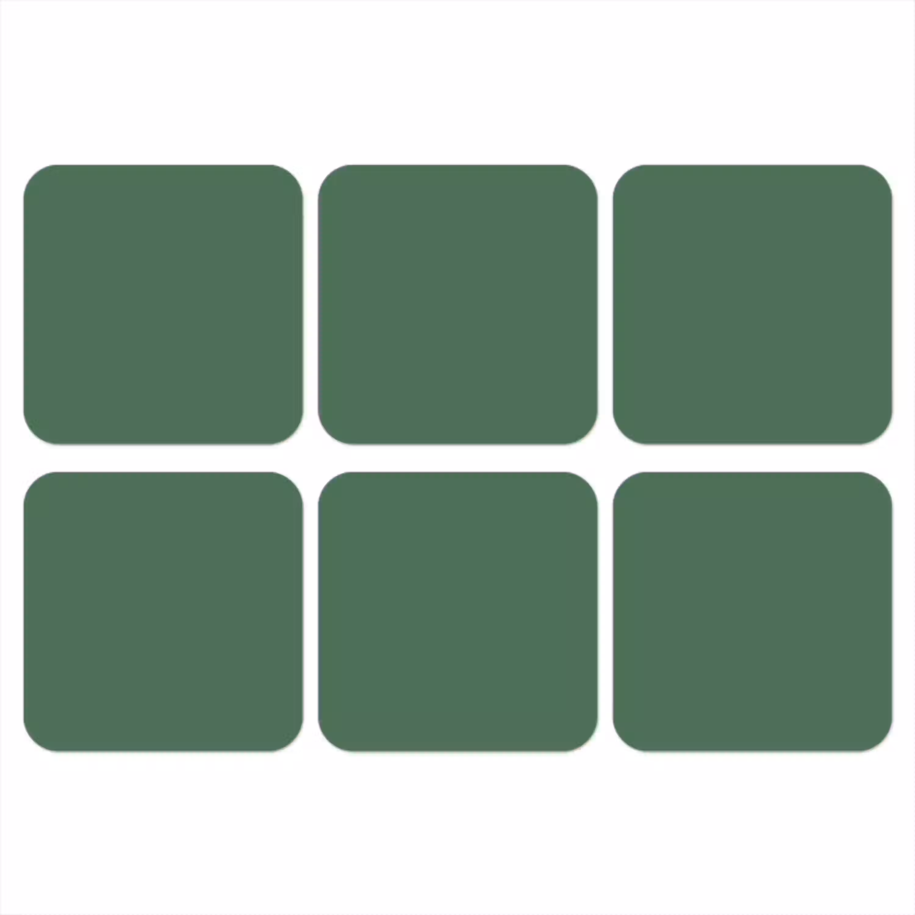 Deep - Sagewood - Groen onderzetter kurk middel 366 -3d