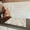 Mozaïek - Stenen - Beige Inductie beschermer vinyl 3mm middel 274 -sfeer3
