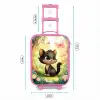Kat - Vlinder - Bloemen Kinderkoffer - Roze klein -productfoto_formaten