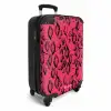 Felroze slangenprint NBS - Handbagage koffer - Volwassenen Unisex middel -productfoto_3d