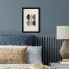 Halve cirkels - Aardetinten - Grafisch fotolijst zwart zonder passe partout klein -sfeer3